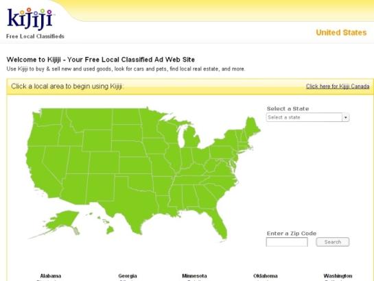 snapshot of kijiji com as on