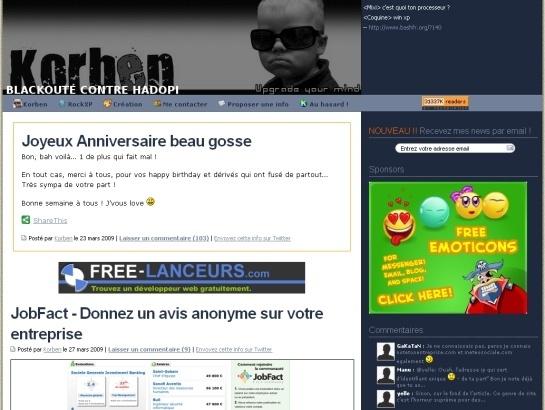 Korben screenshot