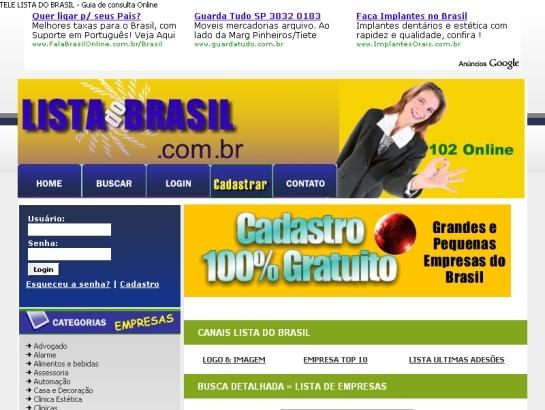 Listadobrasil screenshot