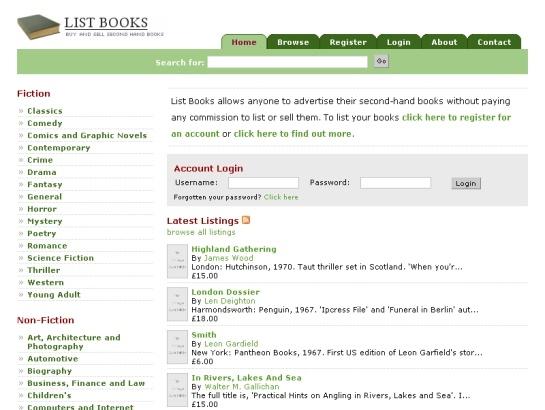 Listbooks screenshot