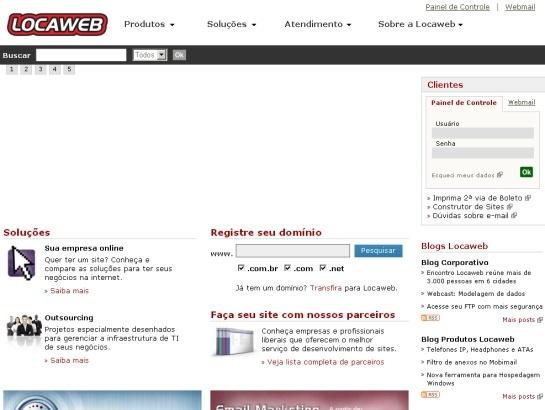 Locaweb screenshot