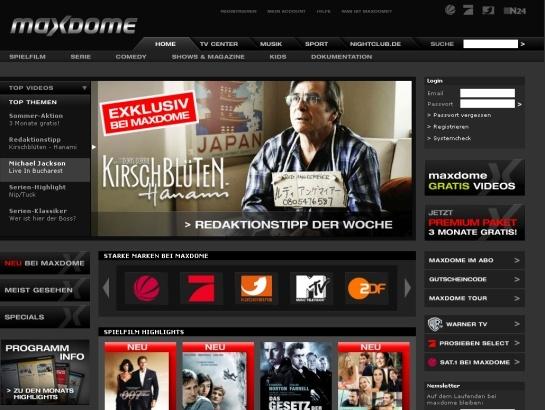 Maxdome screenshot