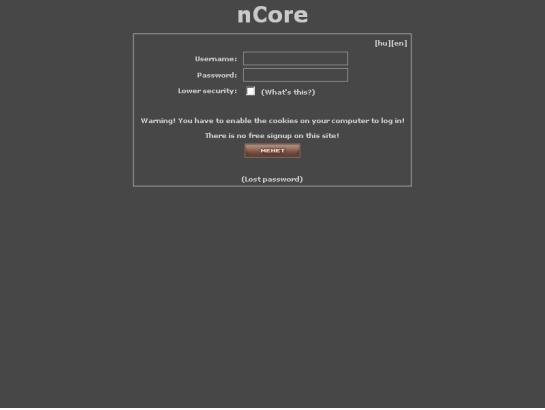 Ncore screenshot