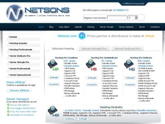 Netsons screenshot