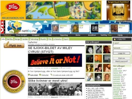 Nettby screenshot