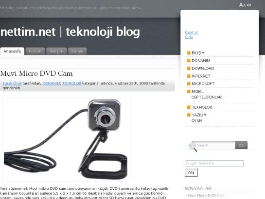 Nettim screenshot