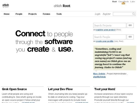 Ohloh screenshot