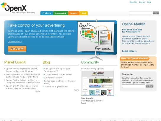Openx screenshot