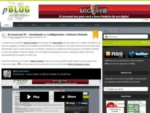 Pblog screenshot