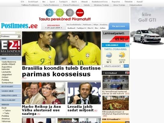 Postimees screenshot