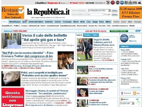 Repubblica screenshot