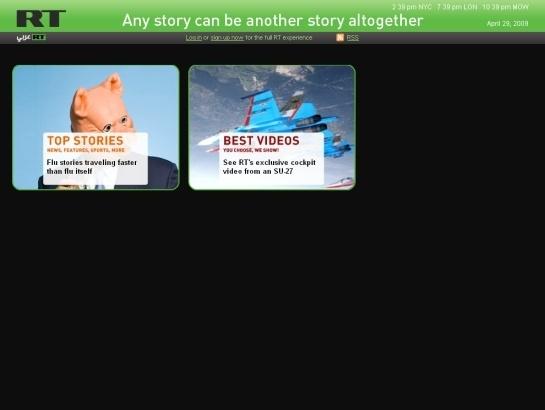 Russiatoday screenshot