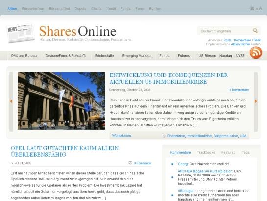Shares-online screenshot