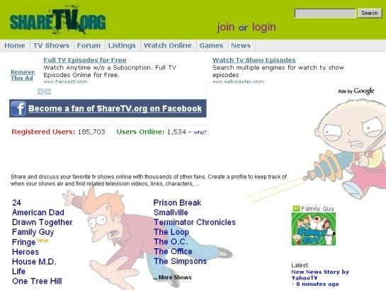 Sharetv screenshot