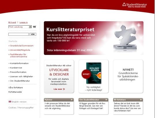 Studentlitteratur screenshot