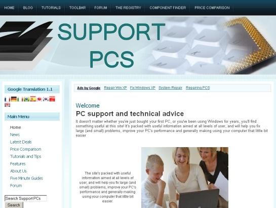 Supportpcs screenshot