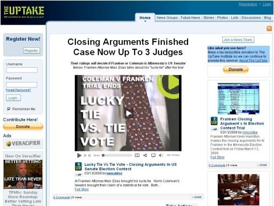 Theuptake screenshot