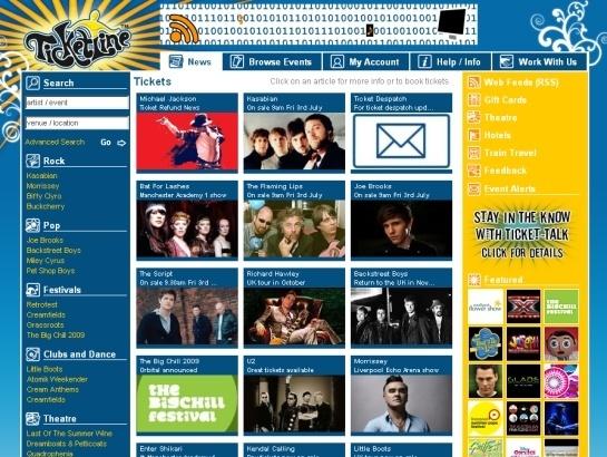 Ticketline screenshot