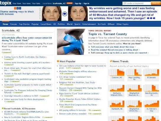 Topix screenshot