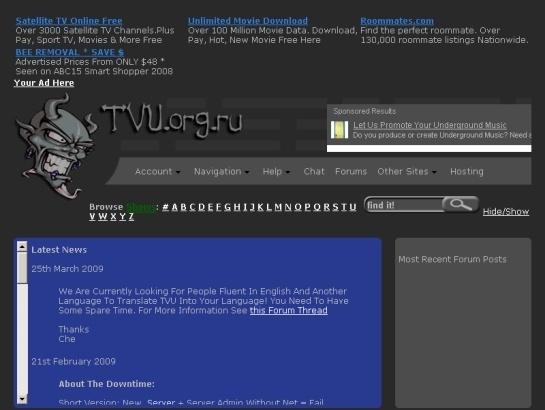 Tvunderground screenshot