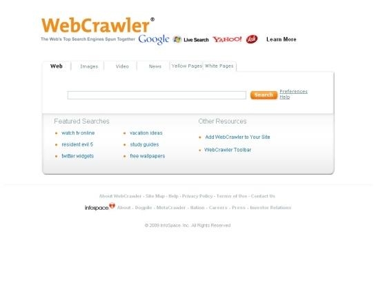 WEBCRAWLER webc5awler Webcrawler screenshot