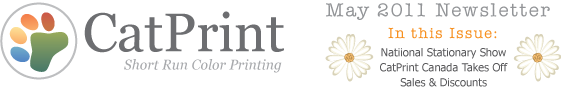 CatPrint.com May 2011 Newsletter