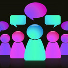 people talking