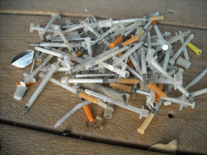 This dope syringe injected / Dirty needles.. Good Cop, Bad Cop