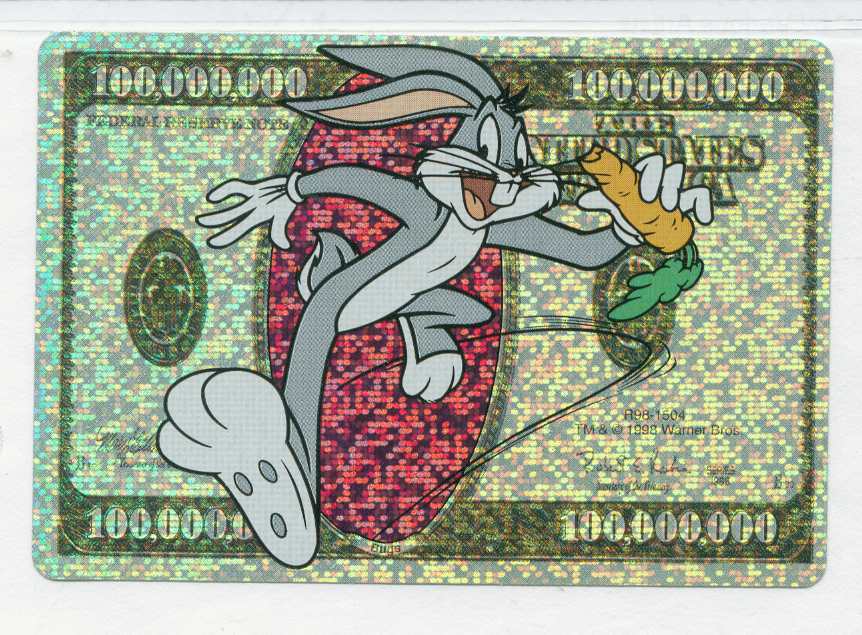 Out for Daffy Duck bucks, Porky Pig paper / Bugs Bunny money or
