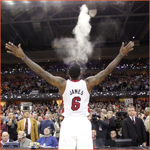 Lebron James Powder This might not have been the best idea when