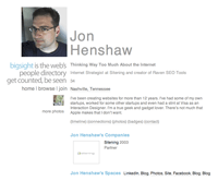 Jon Henshaw's Profile on bigsight.org