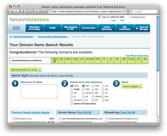 Network Solutions Whois
