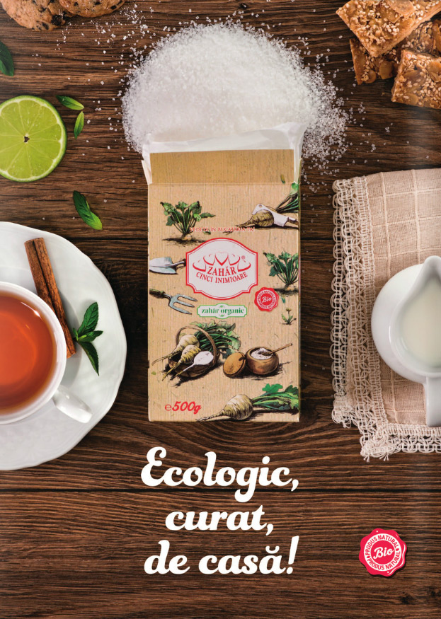 Cinci Inimioare Zahar organic ecologic