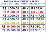 EMPRÉSTIMO PARA FUNC. DA ASSEMBLÉIA LEGISLATIVA DO RIO DE JANEIRO