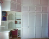 CLOSET DE MADERA DE PINO CON ESCRITORIO, CARPINTERIAS