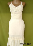 Vestido em Crepe Indiano