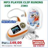 MP3 Player 1 GB Display OLED com Frete Grátis