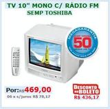 Televisor Monitor 10" com Rádio FM