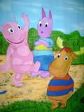Painéis  Backyardigans, Homen Aranha, Princesas Disney, Barney, Mor