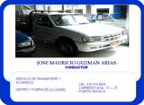 SERVICIO DE TRANSPORTE Y ACARREO O ALQUILER; CAMIONETA DE ESTACAS CHEVROLET LUV 2200 - Antioquia - Medellín