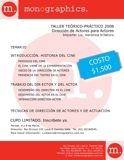 TALLER DIRECCION DE ACTORES PARA ACTORES