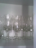 Conjunto de taças para drink - cristal bizotado - blumenau
