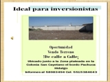 Vendo Terreno en Pachuca