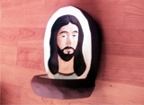HERMOSO ROSTRO DE JESUS CON ESPECTACULAR ILUSION OPTICA   $115.00