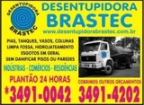 Desentupidora Belo Horizonte Limpa Fossa (31)3491-4202/3491-0042 Brastec Serviços