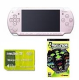 ¿Paquete delgado de Sony PSP "Giga" - 21 juegos y?Pink de la tarjeta de memoria 1GB?