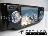 AUTO-DVD com LCD 4” TACTIL - Reprodutor de DVD / MP3 / VCD / FM