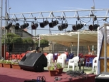 Dj, fiestas, show, audio, iluminación profesional