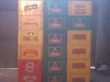 engradados de cerveja/garrafas avulsas