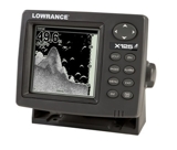 sonda lowrance x135 + transdutor na caixa